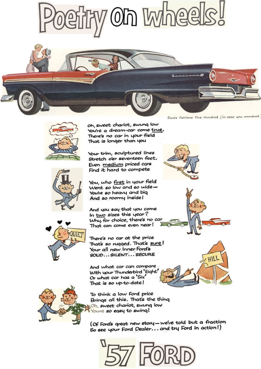 1957 Ford Auto Advertising